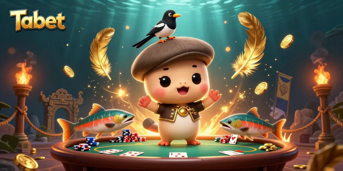 Engage with Tabet's exciting poker scene featuring animated characters and dynamic gameplay elements.