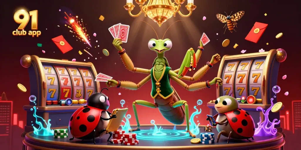 Experience the excitement of the 91 club app with professionals engaged in a dynamic casino scene.