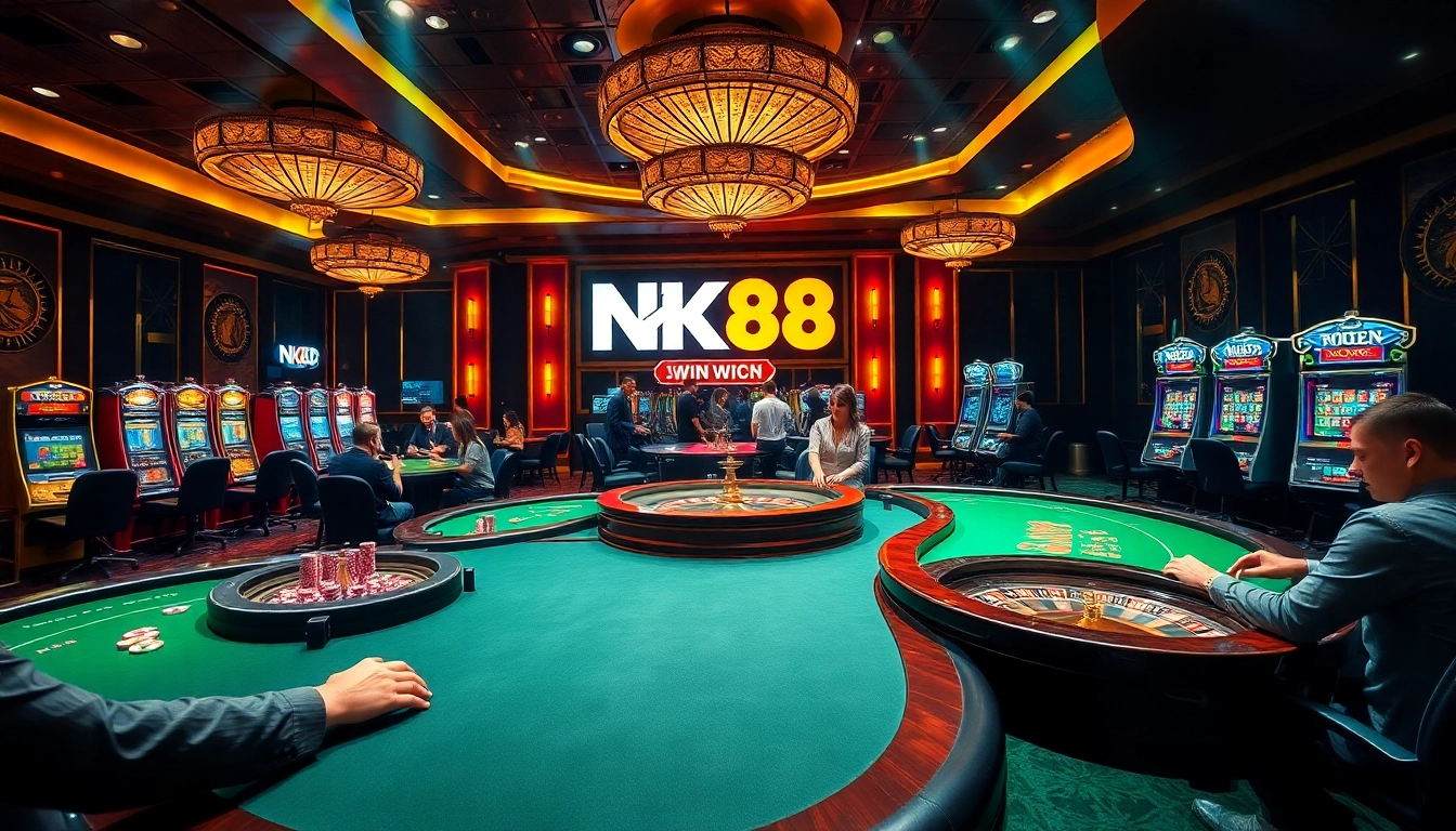 Experience the thrill of nk88 win with high-stakes gaming in a vibrant casino environment.
