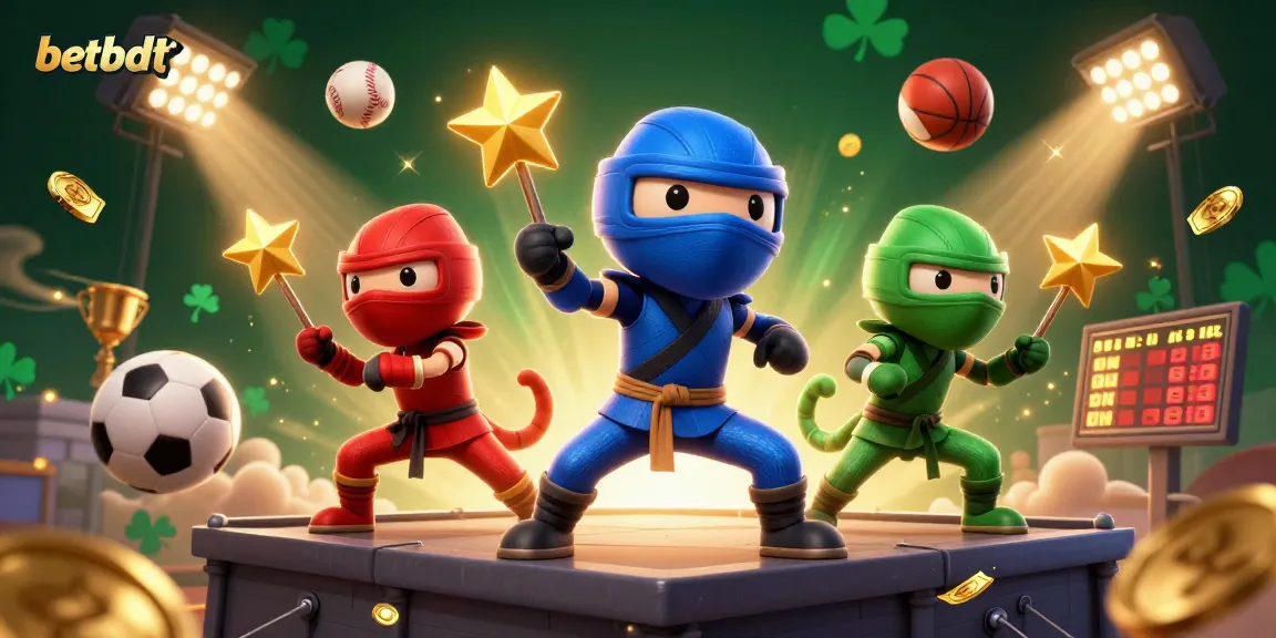 Win big at betbdt with 3D ninja chameleons showcasing exciting casino action.