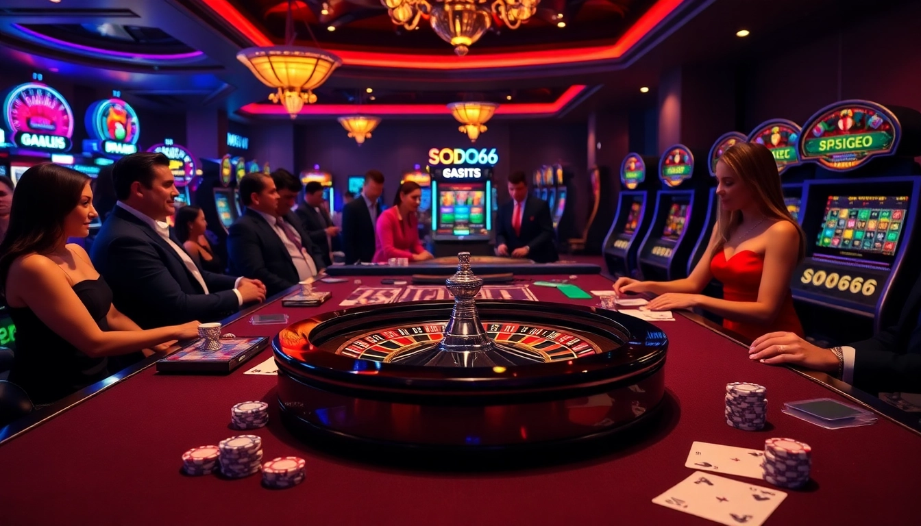 Engage in exciting gameplay at SODO66, where luxury meets thrilling casino entertainment.