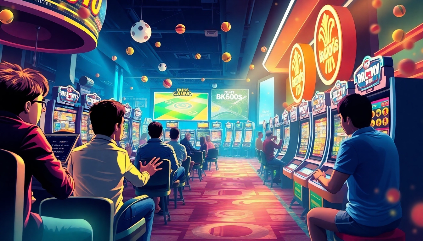 Dynamic online gaming scene at bk860s.com showcasing sports betting and casino excitement.
