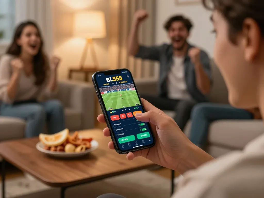 Experience the thrill of sports betting on the BL555 app during live events.