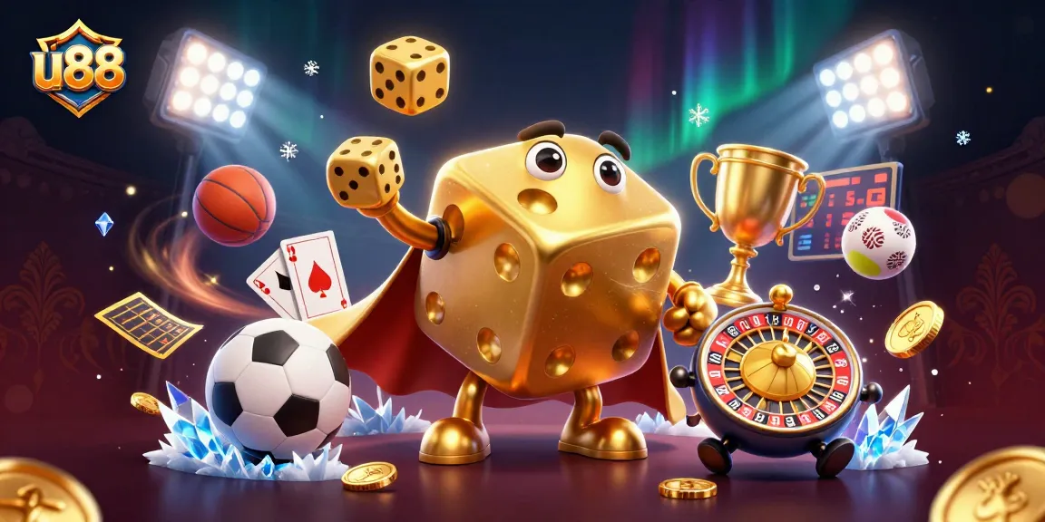 Engage with u88's vibrant casino world, featuring spirited gaming characters and lively sports action.